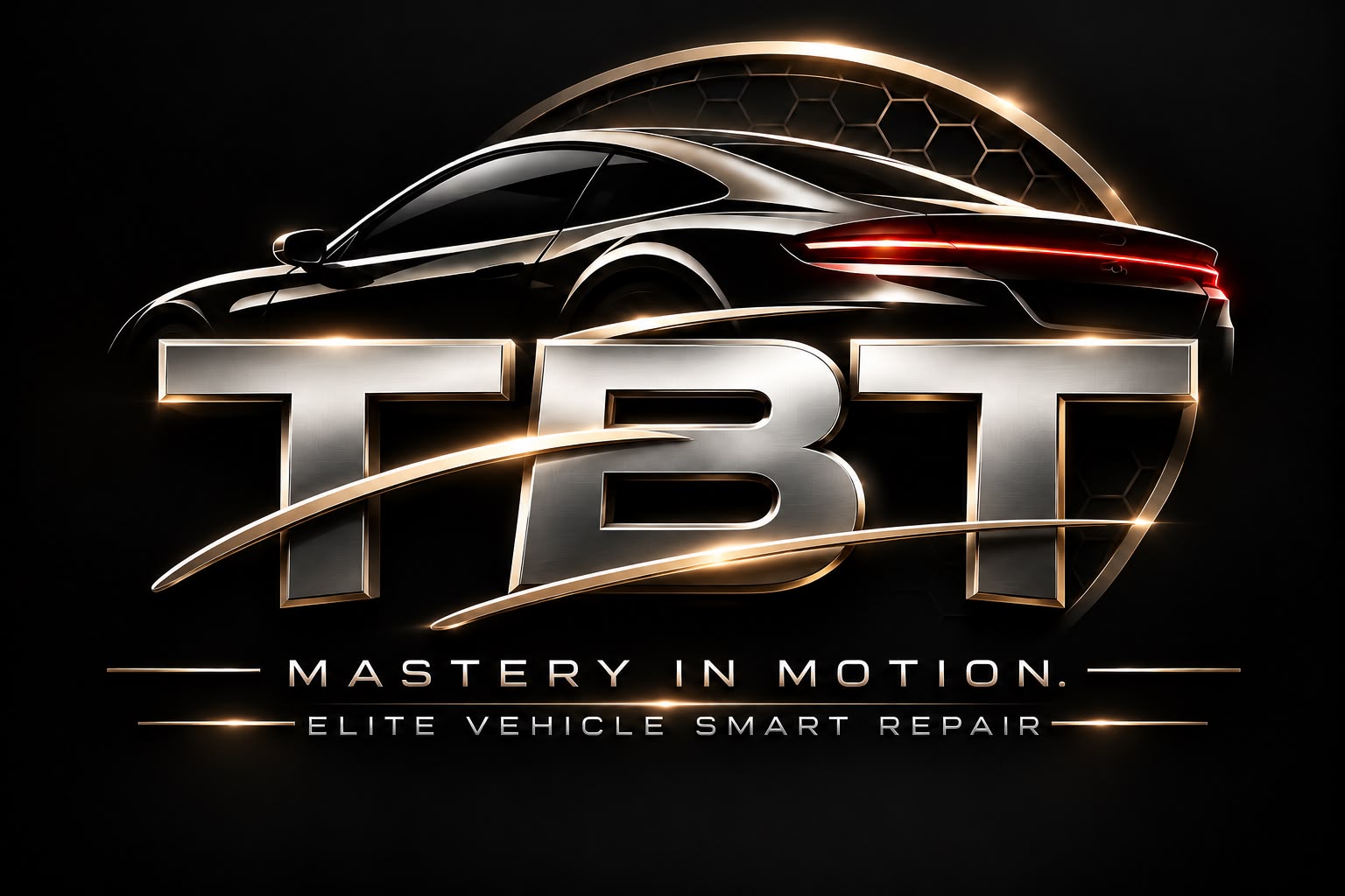 TBT Mastery in Motion – Elite Vehicle SMART Repair official logo